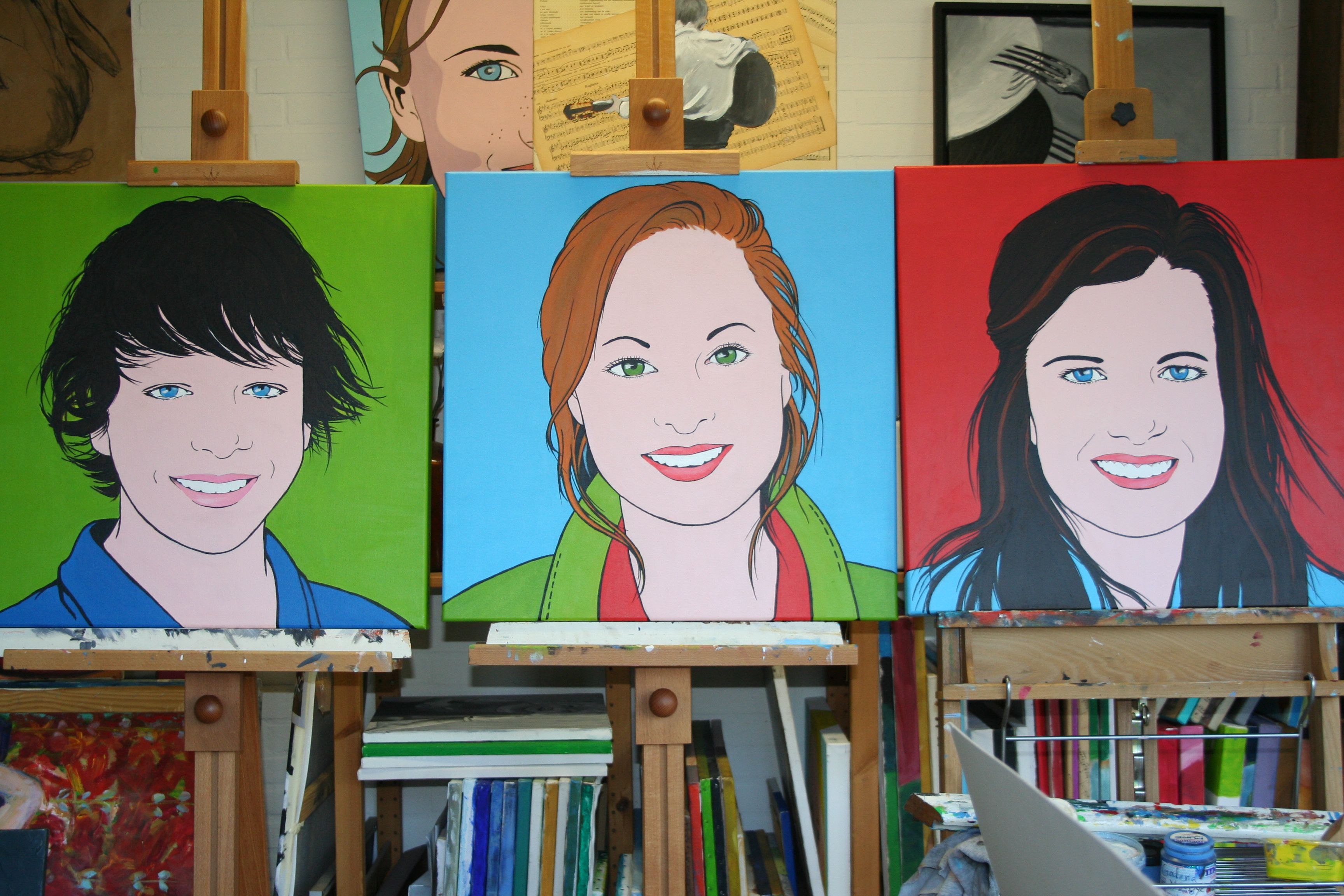 Pop Art-portretten in opdracht